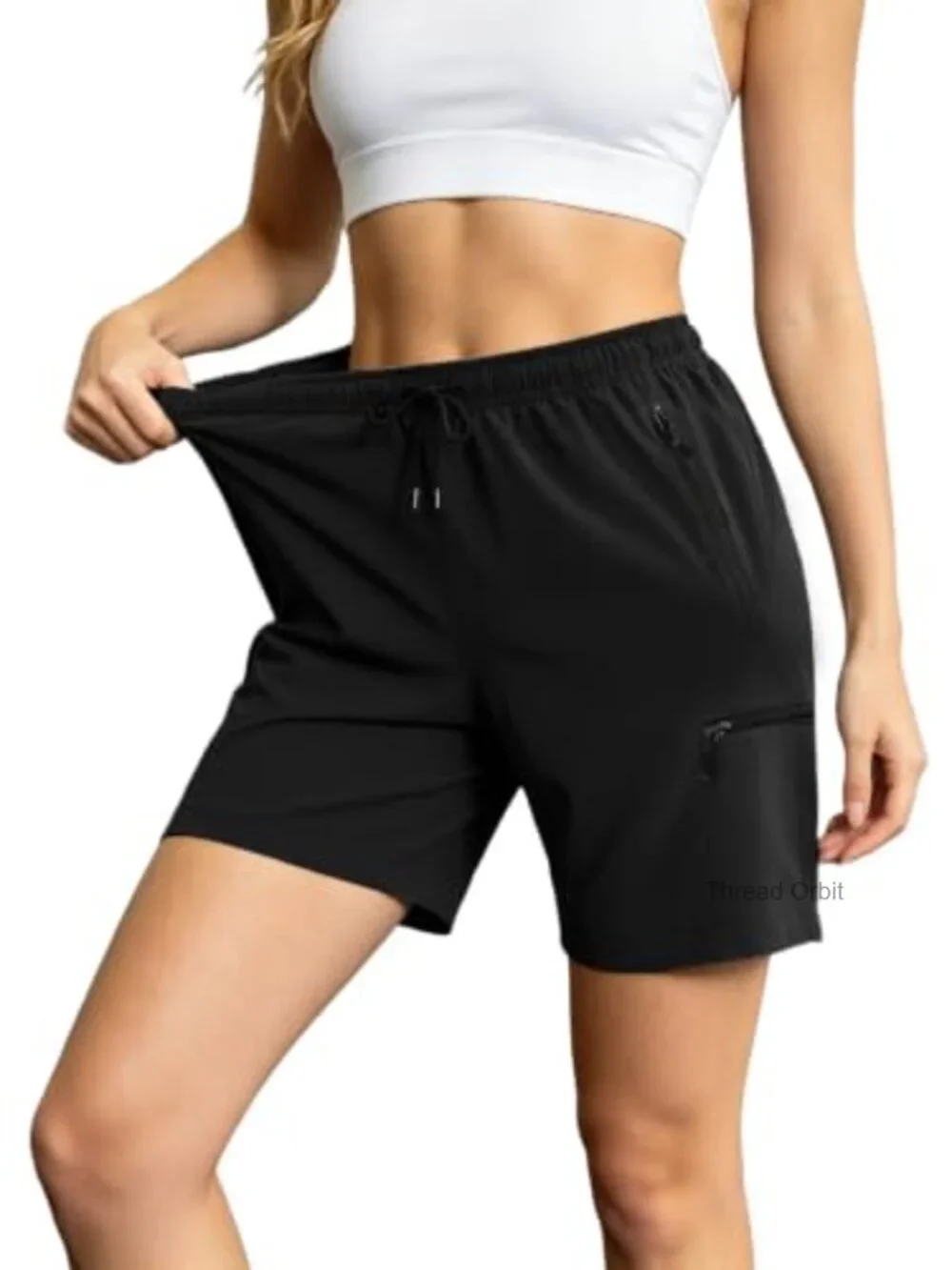 Women's Hiking Cargo Shorts Quick-Dry Lightweight Athletic with Zipper Pockets